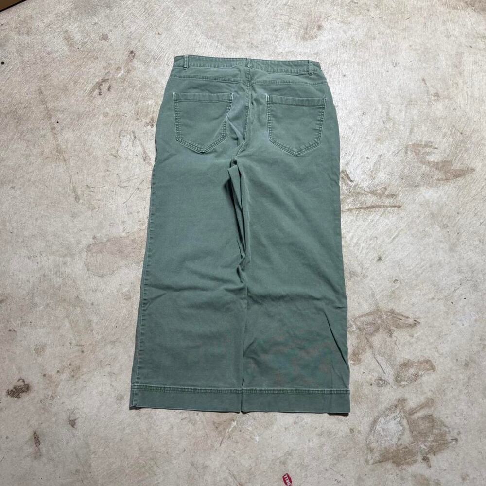 Olive baggy wide leg pants